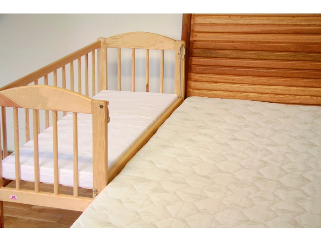 Detská postieľka k posteli Baby s odnímateľným bokom - 90 x 41 cm