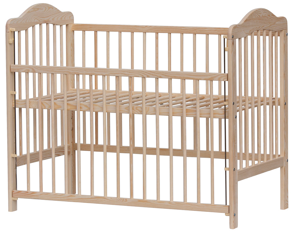 Postieľka so sťahovacím bokom Alex EKO - borovica, 120 x 60 cm