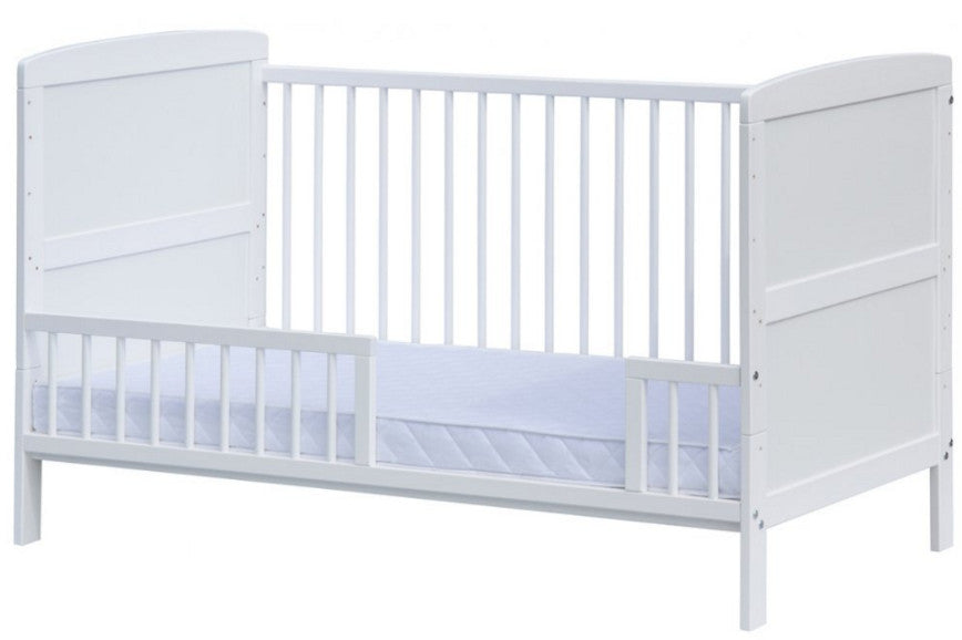 Biela ochranná bariéra / zábrana k postieľke - 140 cm