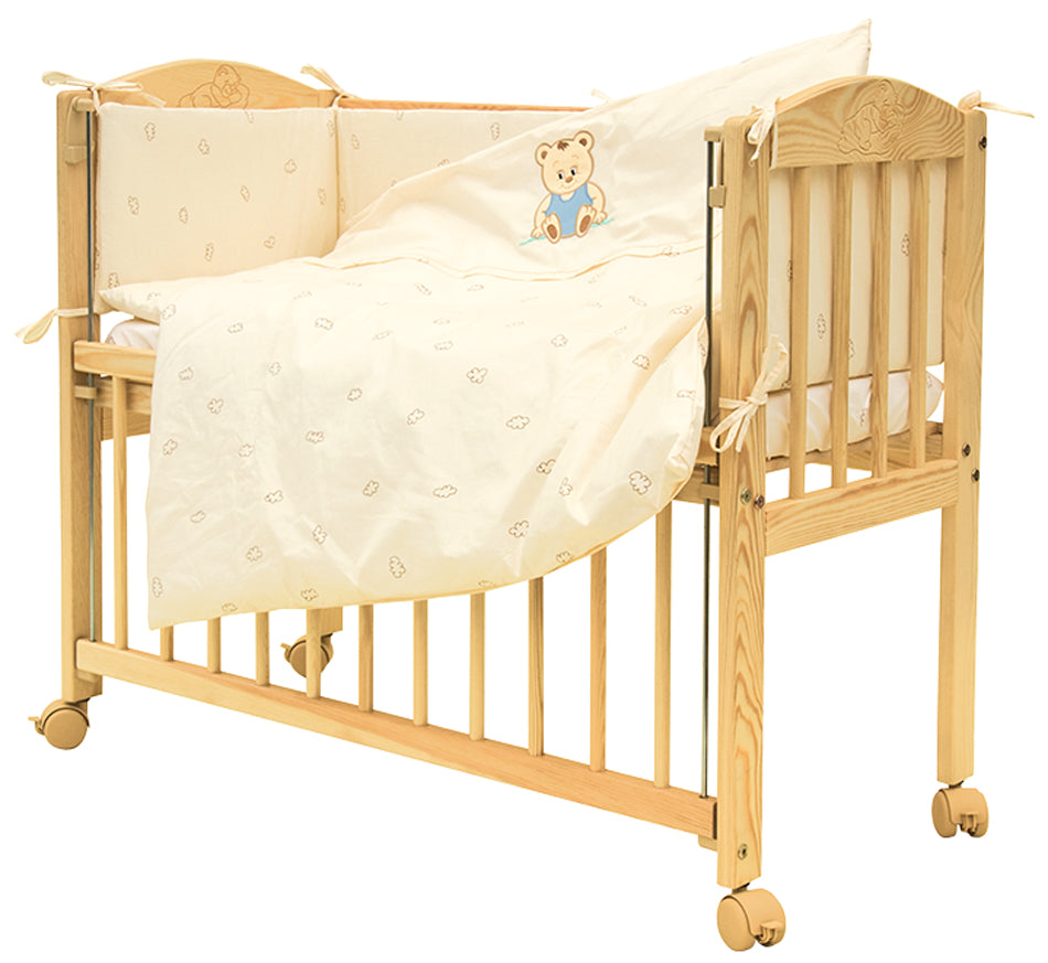Súprava do postieľky Baby Medvedík 7-dielna - béžová