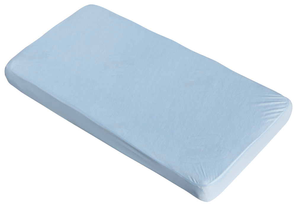 Nepremokavá plachta do postieľky 60 x 120 cm TENCEL - modrá
