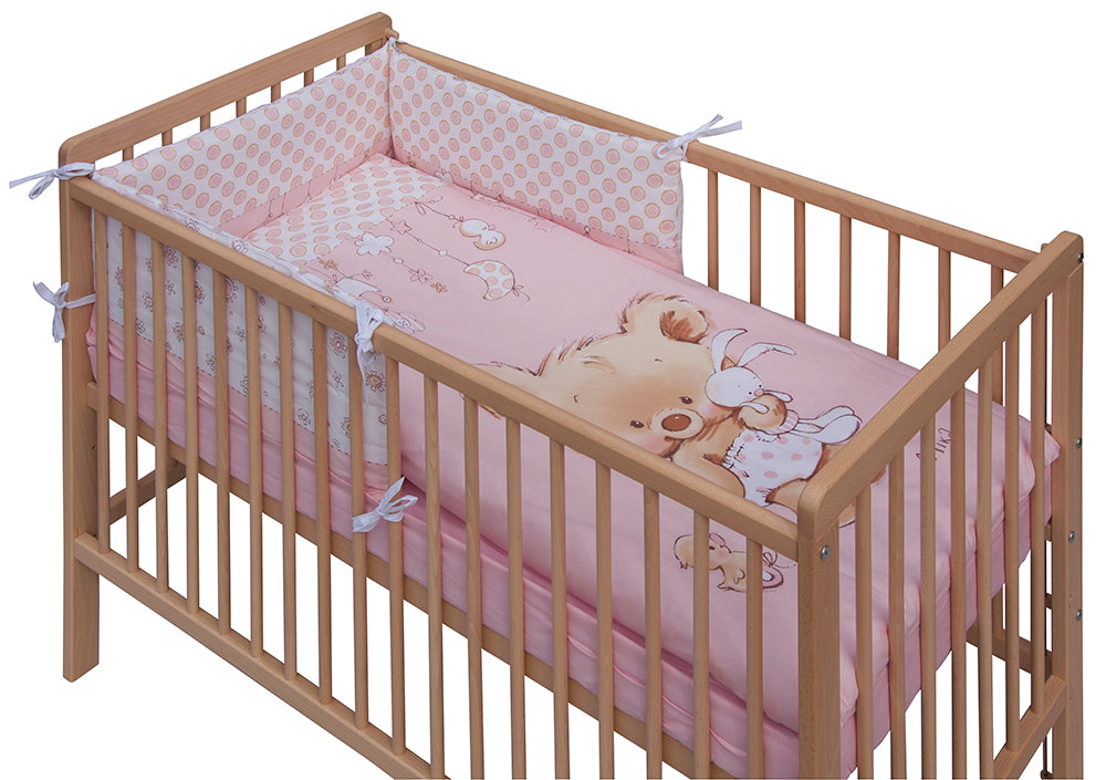Výbava do postieľky Gizka 6-dielna - ružová