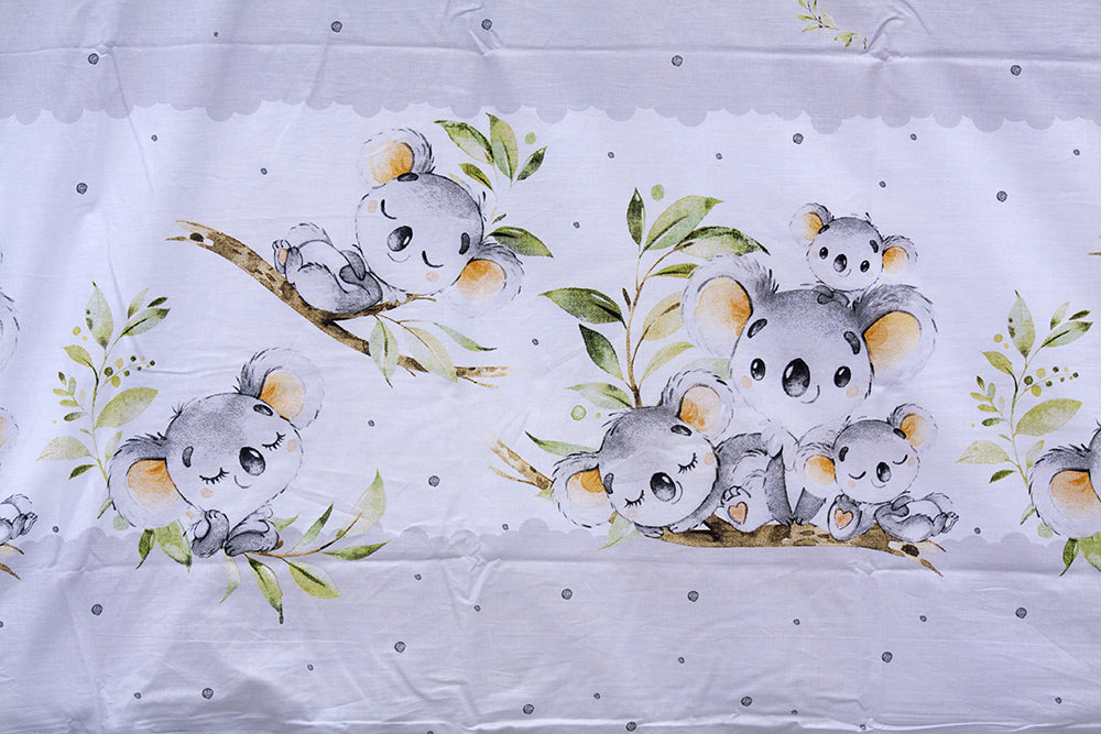 Detské obliečky Koalka - šedá, 100 x 135 cm