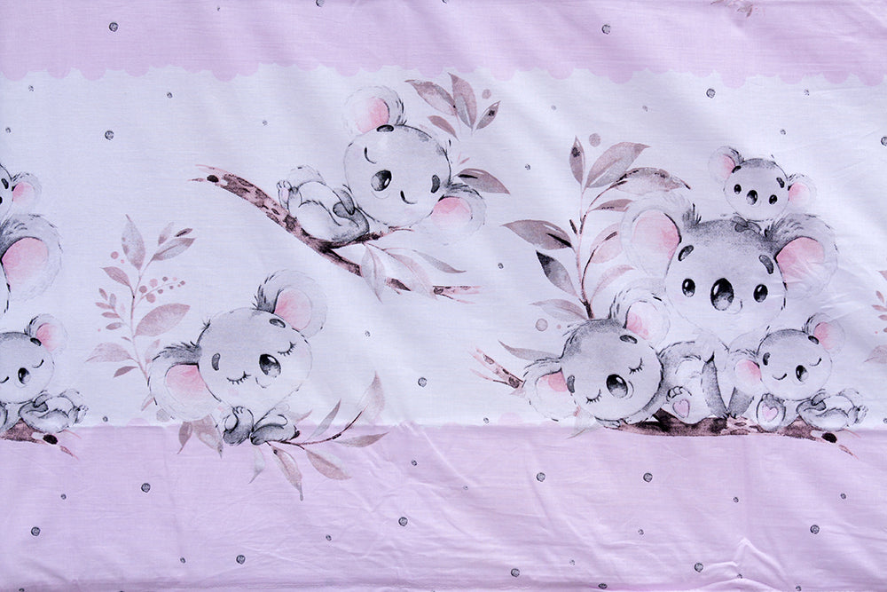 Detské obliečky Koalka - ružová, 100 x 135 cm