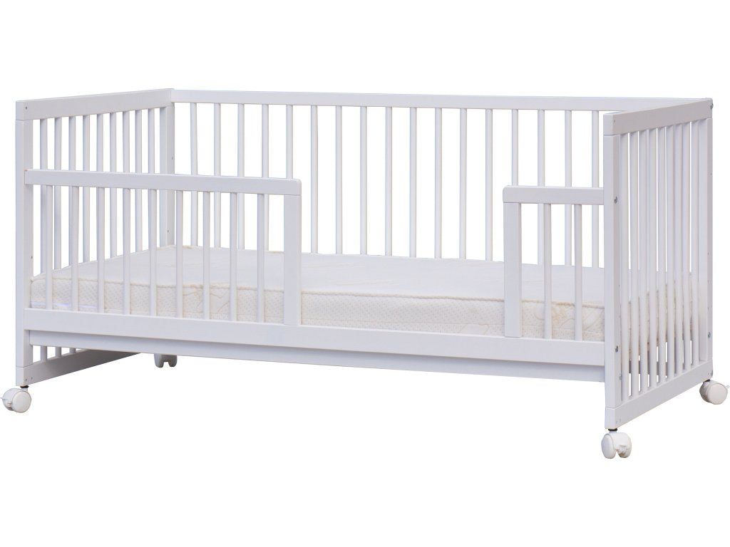 Detská postieľka s vyberateľnými priečkami Kombi - buk, 140 x 70 cm